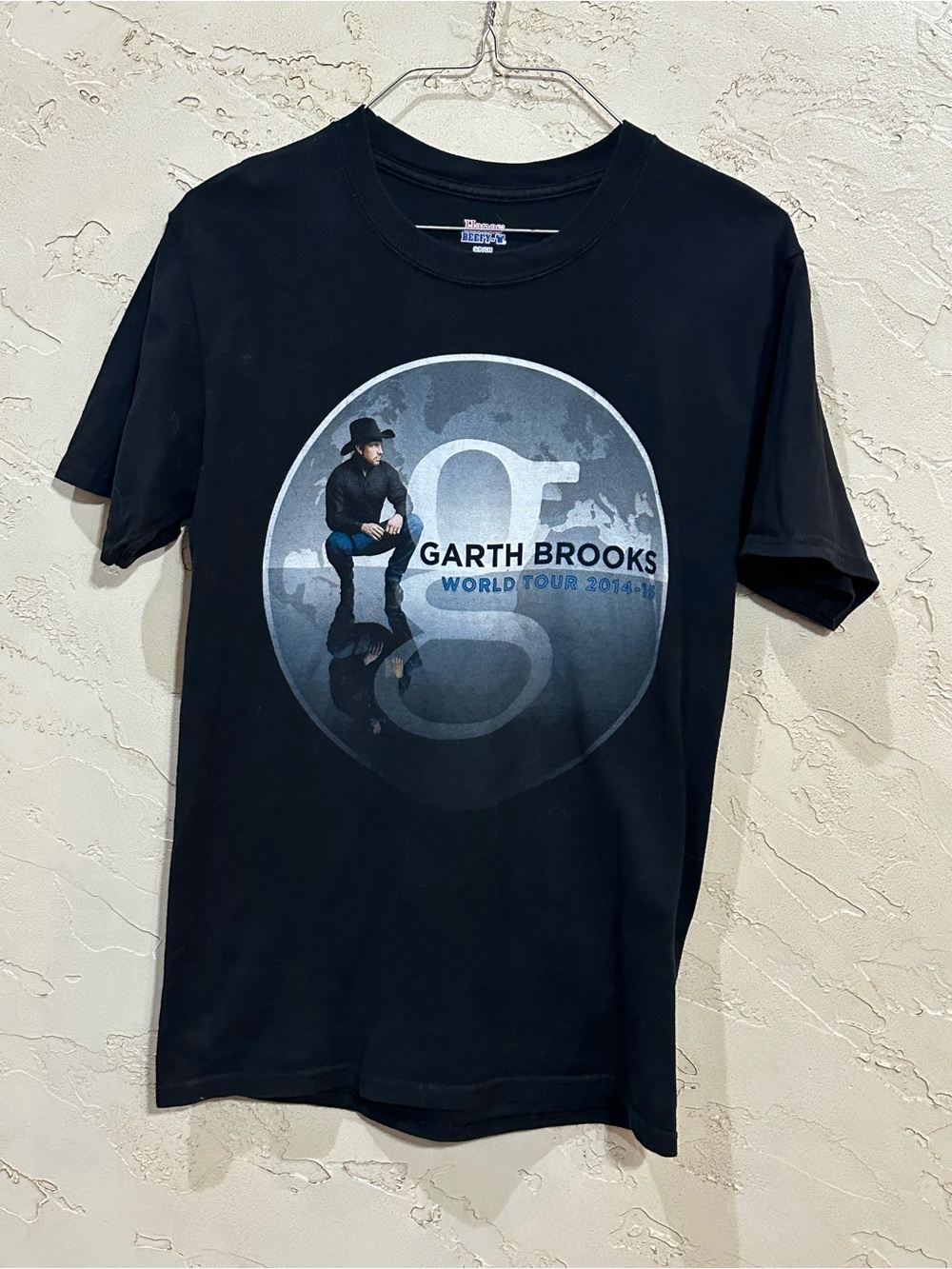 Garth Brooks World Tour 2014-2015 Black T-Shirt Size Small